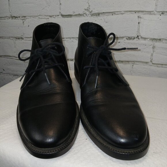 CALVIN KLEIN CAM SMOOTH CALF LEATHER CHUKKA BOOTS, SIZE 9, GREAT CONDITION Mens - Picture 3 of 9